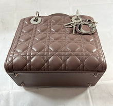 Load image into Gallery viewer, Dior Taupe Lambskin Medium Lady Dior Bag