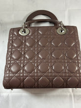 Load image into Gallery viewer, Dior Taupe Lambskin Medium Lady Dior Bag
