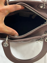 Load image into Gallery viewer, Dior Taupe Lambskin Medium Lady Dior Bag