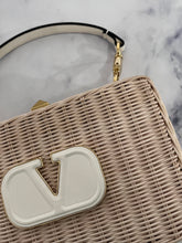Load image into Gallery viewer, Valentino VLogo Wicker/Straw Raffia Clutch Crossbody