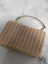 Load image into Gallery viewer, Valentino VLogo Wicker/Straw Raffia Clutch Crossbody