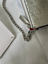 Load image into Gallery viewer, Christian Louboutin Metallic Silver Loubila Shoulder Bag