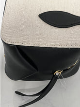 Load image into Gallery viewer, Khaite Maeve Canvas Black Leather Crossbody Bag
