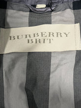 Load image into Gallery viewer, Burberry Brit Gray Trench Raincoat Jacket