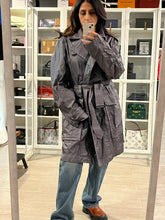 Load image into Gallery viewer, Burberry Brit Gray Trench Raincoat Jacket