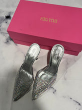 Load image into Gallery viewer, Paris Texas PVC Hollywood Iridescent Crystal Mules
