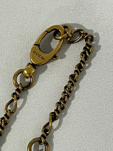 Load image into Gallery viewer, Gucci Lion Head Aged Gold Tone Marmont Pendant Necklace
