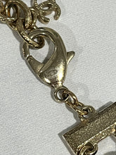 Load image into Gallery viewer, Chanel CC Gold tone Faux Pearl Olive Green Multicolor Double Strand Necklace