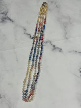 Load image into Gallery viewer, Chanel CC Gold tone Faux Pearl Pastel Double Strand Necklace