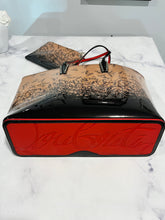 Load image into Gallery viewer, Christian Louboutin Logo Patent Leather Tote Bag
