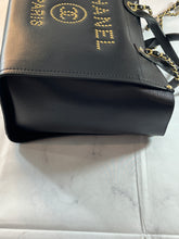 Load image into Gallery viewer, Chanel Black Leather Deauville Tote Handbag