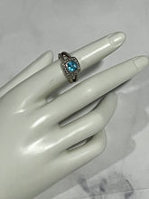Load image into Gallery viewer, David Yurman Petite Albion Sterling Silver Topaz Diamond Ring