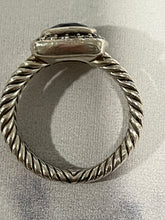 Load image into Gallery viewer, David Yurman Petite Albion Sterling Silver Topaz Diamond Ring