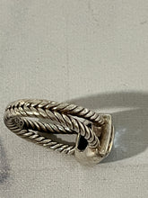 Load image into Gallery viewer, David Yurman Petite Albion Sterling Silver Topaz Diamond Ring