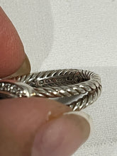 Load image into Gallery viewer, David Yurman Petite Albion Sterling Silver Topaz Diamond Ring