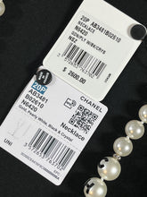 Load image into Gallery viewer, Chanel Faux Pearl CC Lariat Necklace