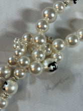 Load image into Gallery viewer, Chanel Faux Pearl CC Lariat Necklace