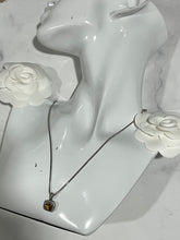 Load image into Gallery viewer, David Yurman Petite Albion Sterling Silver Citrine Diamond Pendant Necklace