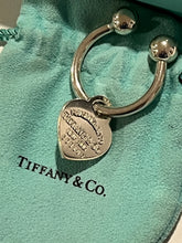 Load image into Gallery viewer, Tiffany Heart Tag Key RIng