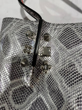 Load image into Gallery viewer, Christian Louboutin Small Cabarock Metallic Snakeskin Embossed Tote Bag