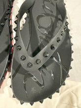 Load image into Gallery viewer, Christian Louboutin Mens Black Loubi Flip Flops