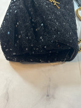 Load image into Gallery viewer, Saint Laurent YSL Small Lou Lou Black Sequin Bag
