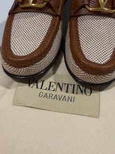 Load image into Gallery viewer, Valentino Garavani Canvas Tan Loafer