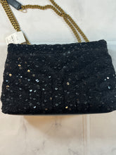Load image into Gallery viewer, Saint Laurent YSL Small Lou Lou Black Sequin Bag
