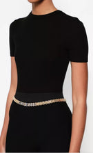 Load image into Gallery viewer, Chanel 20A Runway Strass Logo Reissue Chain Belt