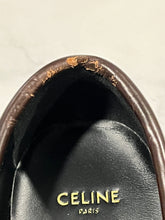 Load image into Gallery viewer, Celine Margaret Triumphe Brown Loafers 36