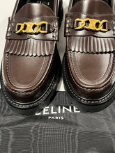 Load image into Gallery viewer, Celine Margaret Triumphe Brown Loafers 36