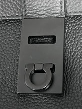 Load image into Gallery viewer, Salvatore Ferragamo Black Gancini Buckle Messenger