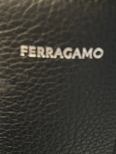 Load image into Gallery viewer, Salvatore Ferragamo Black Gancini Buckle Messenger