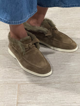 Load image into Gallery viewer, Alexandre Birman Shearling Etoupe Booties