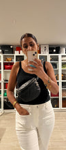 Load image into Gallery viewer, Chanel Uniform Black Silvertone Hardware Fanny Belt Bag