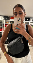 Load image into Gallery viewer, Chanel Uniform Black Silvertone Hardware Fanny Belt Bag