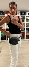 Load image into Gallery viewer, Chanel Uniform Black Silvertone Hardware Fanny Belt Bag