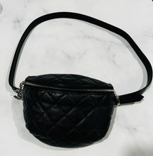 Load image into Gallery viewer, Chanel Uniform Black Silvertone Hardware Fanny Belt Bag