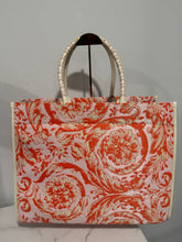 Load image into Gallery viewer, Versace Athena XL Canvas Leather Tote
