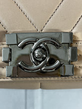 Load image into Gallery viewer, Chanel Light Pink Medium Large Le Boy Chevron Quilted Flap Calfskin
