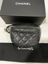 Load image into Gallery viewer, Chanel Uniform Black Silvertone Hardware Fanny Belt Bag