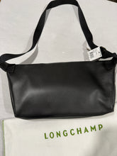 Load image into Gallery viewer, Longchamp Black Leather Large Crossbody/ Belt Bag