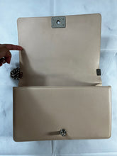 Load image into Gallery viewer, Chanel Light Pink Medium Large Le Boy Chevron Quilted Flap Calfskin