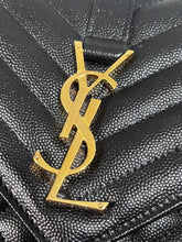 Load image into Gallery viewer, Saint Laurent YSL Black Envelope Crossbody Shoulder Bag