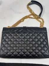 Load image into Gallery viewer, Saint Laurent YSL Black Envelope Crossbody Shoulder Bag