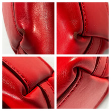 Load image into Gallery viewer, Givenchy Red Calfskin Micro Nightingale Logo Strap Crossbody