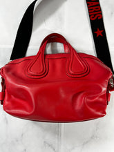 Load image into Gallery viewer, Givenchy Red Calfskin Micro Nightingale Logo Strap Crossbody
