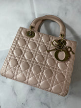 Load image into Gallery viewer, Dior Pink Lambskin Medium Lady Dior Bag