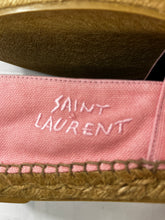 Load image into Gallery viewer, Saint Laurent YSL Pink Espadrilles