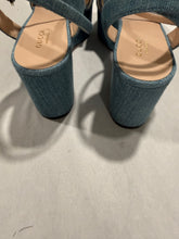 Load image into Gallery viewer, Gucci GG Denim Lady Horsebit Platform Sandals
